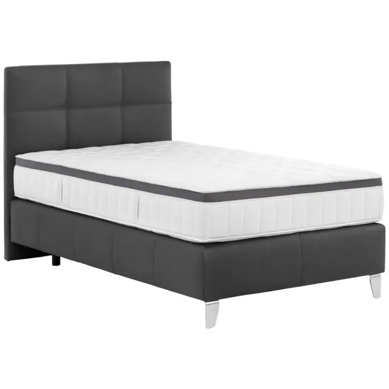 Boxspringbett 140/200 cm in Schwarz