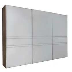 Schwebetürenschrank in Beige, Sonoma Eiche