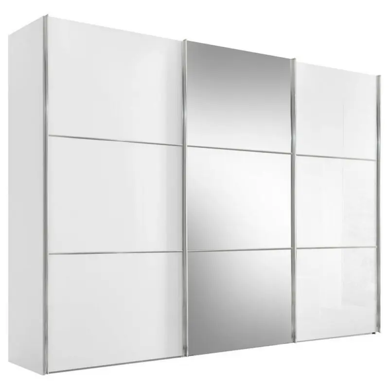 Schwebetürenschrank in Weiß