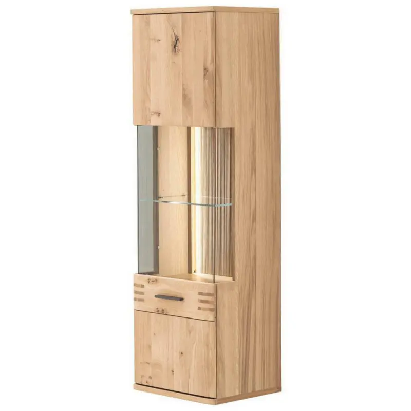 Hängevitrine in Eichefarben