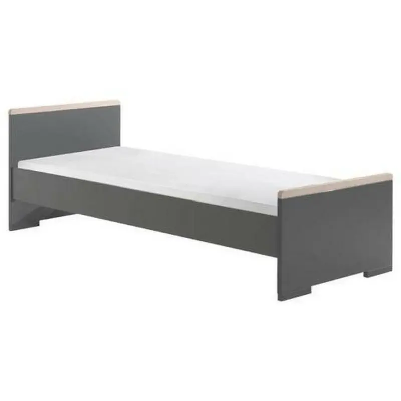 Bett 90/200 cm in Anthrazit