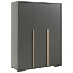 Drehtürenschrank in Anthrazit