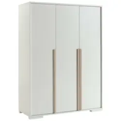 Drehtürenschrank in Weiß