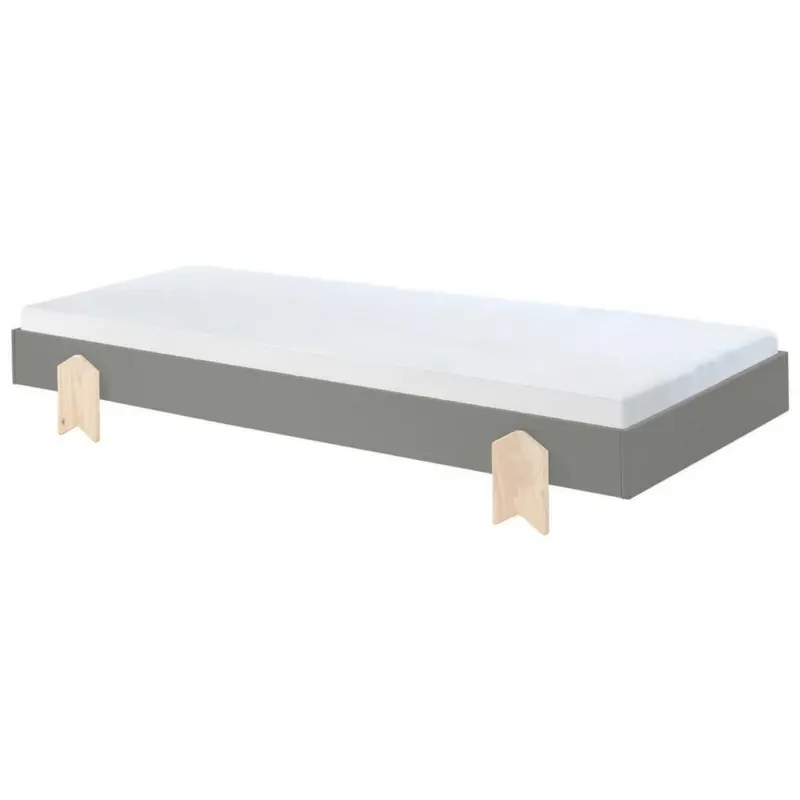 Kinder-/Juniorbett 90/200 cm in Grau