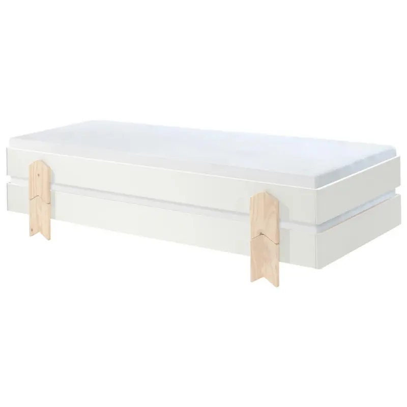 Stapelbett 90/200 cm Weiß