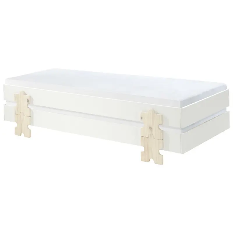 Stapelbett 90/200 cm Weiß