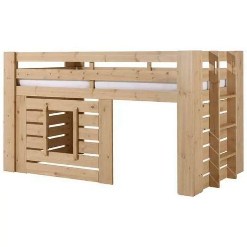 Mittelhohes Bett 90/200 cm Kieferfarben