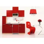 XXXLutz Lauterach - Ihr Möbelhaus bei Bregenz Miniküche 180 cm in Rot, Buchefarben