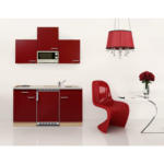 XXXLutz Spittal - Ihr Möbelhaus in Spittal an der Drau Miniküche 150 cm in Rot, Buchefarben