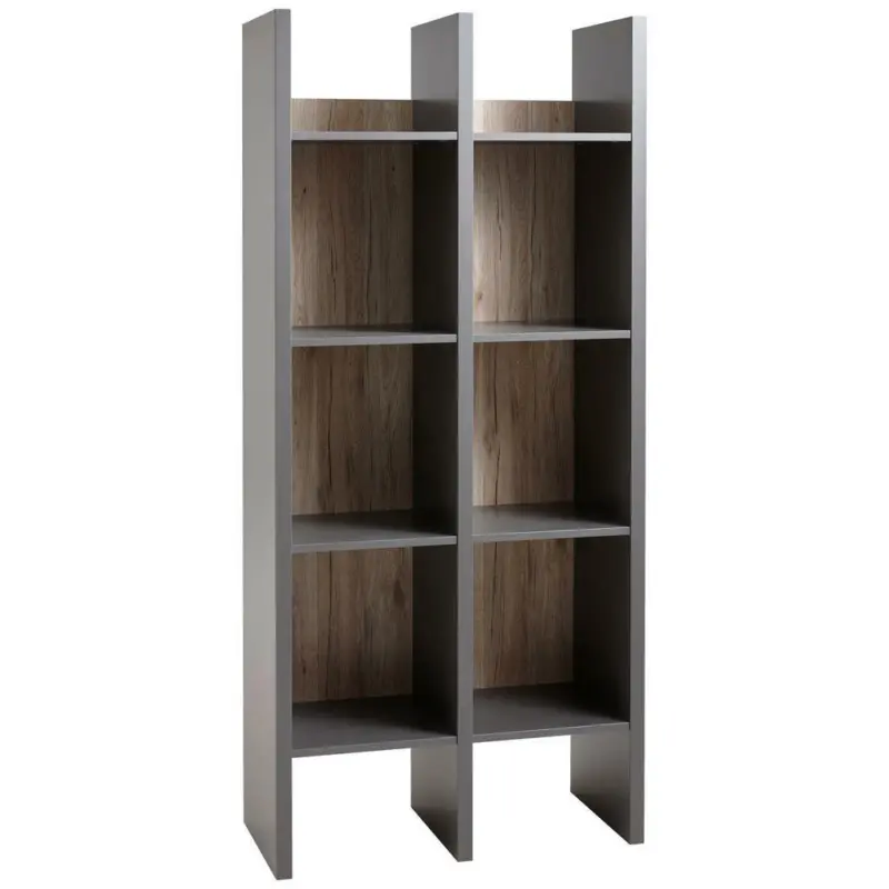 Regalelement 77/169/34 cm Graphitfarben, Eichefarben