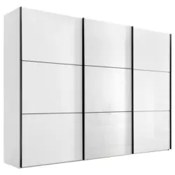Schwebetürenschrank in Weiß