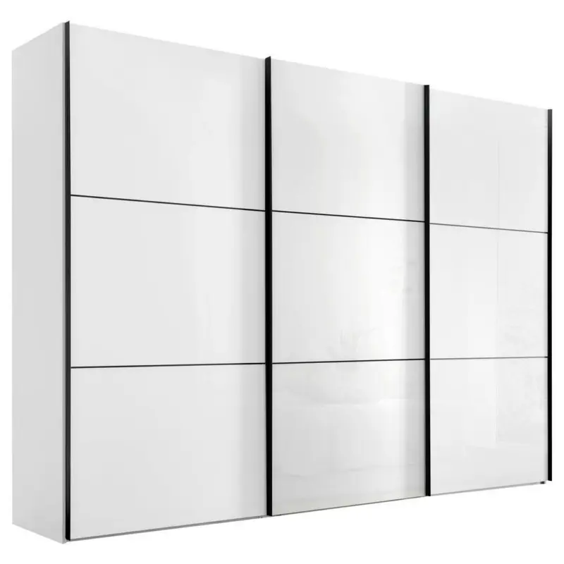 Schwebetürenschrank in Weiß