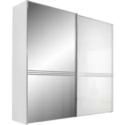 Schwebetürenschrank in Weiß