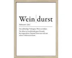 Gerahmtes Bild Weindurst 33x43 cm