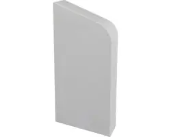 Heizungsrohrverkleindungs-Endkappe Marley links silbereiche 2 Stück