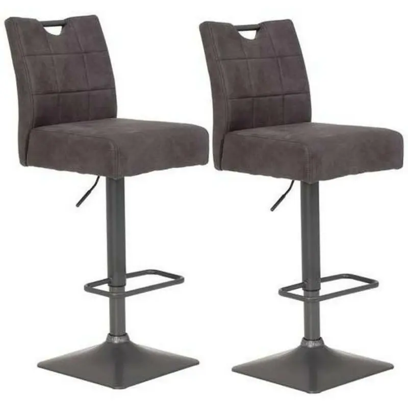 Barhocker-Set in Anthrazit