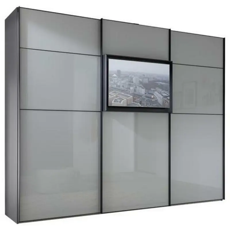 Schwebet&uuml;renschrank in Grau