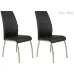 XXXLutz Lauterach - Ihr M&ouml;belhaus bei Bregenz Stuhl-Set 2 St&uuml;ck in Stahl Lederlook