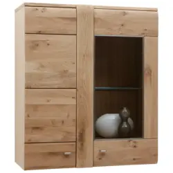 Hängevitrine in Eichefarben