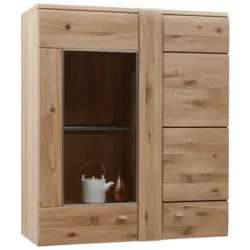 Hängevitrine in Eichefarben