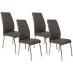 XXXLutz Lauterach - Ihr M&ouml;belhaus bei Bregenz Stuhl-Set 4 St&uuml;ck in Stahl Lederlook