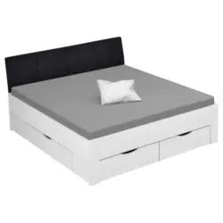 Stauraumbett 180/200 cm in Weiß