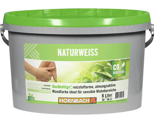 HORNBACH Naturweiß konservierungsmittelfrei weiß 5 l