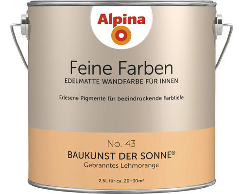 Alpina Feine Farben konservierungsmittelfrei Baukunst der Sonne 2,5 L