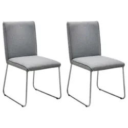 Stuhl-Set 2 Stück in Flachgewebe