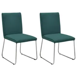 Stuhl-Set 2 Stück in Flachgewebe