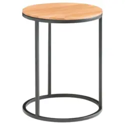 Beistelltisch in Holz, Metall 39/39/51 cm