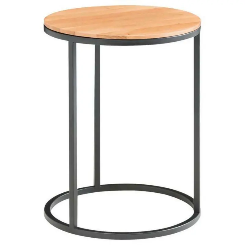 Beistelltisch in Holz, Metall 39/39/51 cm