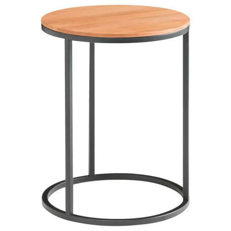 Beistelltisch in Holz, Metall 39/39/51 cm