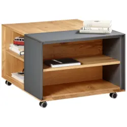 Couchtisch in Holz, Glas 75/60/41,5 cm