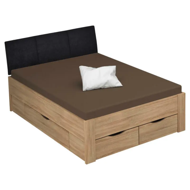 Stauraumbett 140/200 cm in Sonoma Eiche