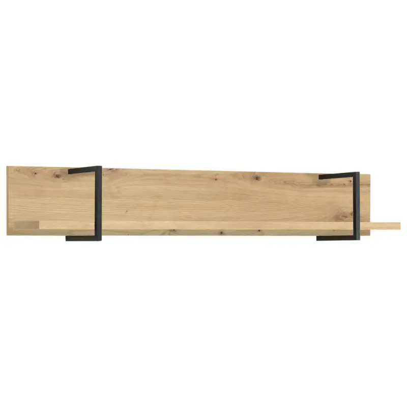 Wandboard in 120/19,2/19,5 cm Schwarz, Eichefarben