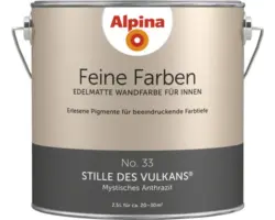 Alpina Feine Farben konservierungsmittelfrei Stille des Vulkans 2,5 L