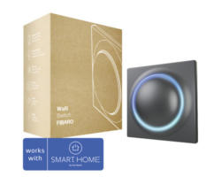 Fibaro Unterputzmodul Walli Switch mit Repeaterfunktion zur Steuerung von ein oder zwei Lichtquellen schwarz - Kompatibel mit SMART HOME by hornbach