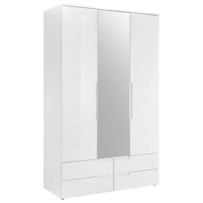 Drehtürenschrank in Weiß