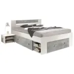 XXXLutz Lauterach - Ihr M&ouml;belhaus bei Bregenz Bettanlage 140/200 cm in Grau, Wei&szlig;