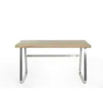 XXXLutz Lauterach - Ihr M&ouml;belhaus bei Bregenz Schreibtisch 140/60/75 cm in Eichefarben, Edelstahlfarben