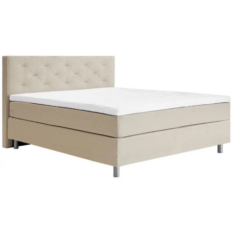 Boxspringbett 180/200 cm in Beige