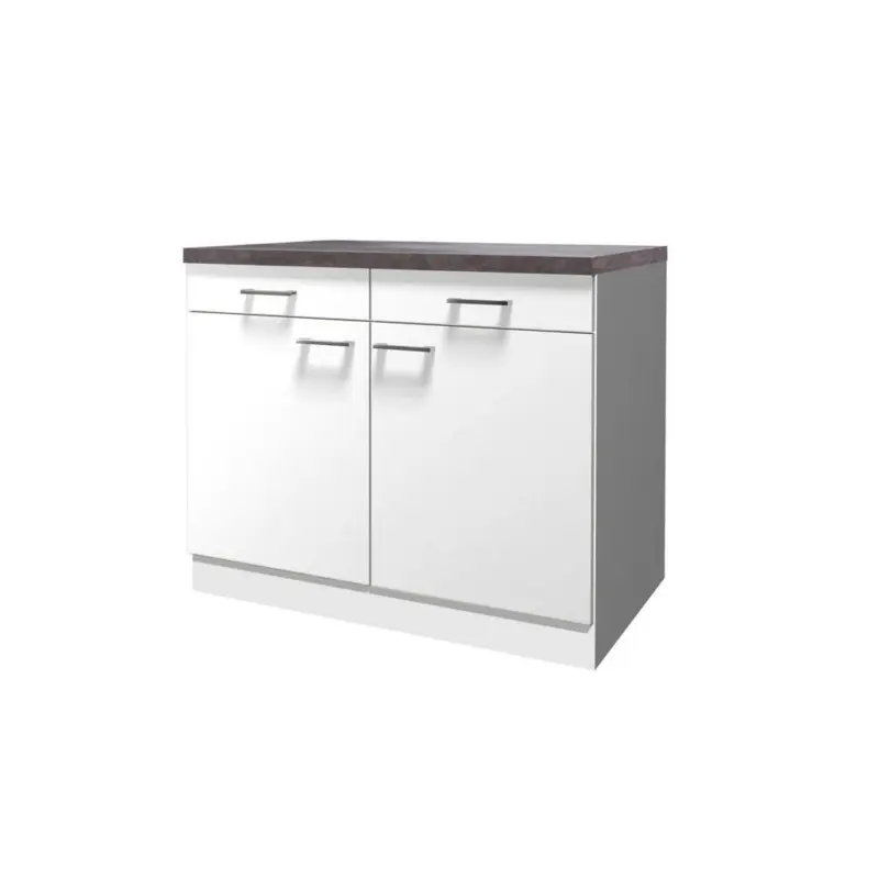 Küchenunterschrank 100/85/57 cm in Weiß