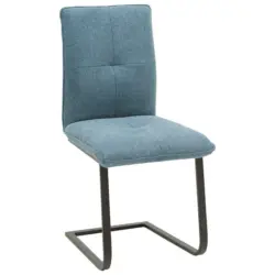 Schwingstuhl in Stahl Flachgewebe