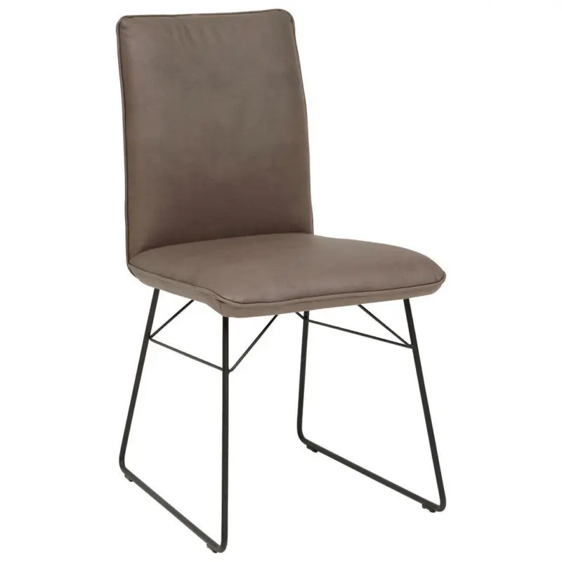 Stuhl in Stahl Mikrofaser