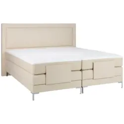 Boxspringbett 180/200 cm in Beige