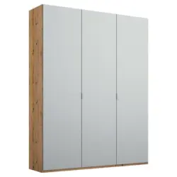 Dreht&uuml;renschrank in Grau, Eichefarben