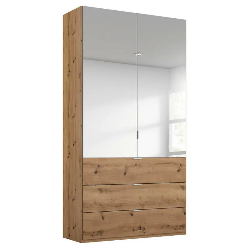 Drehtürenschrank in Eichefarben