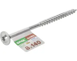 Holzschraube Tellerkopf TX Teilgewinde 8 x 140 mm verzinkt 1 Stück