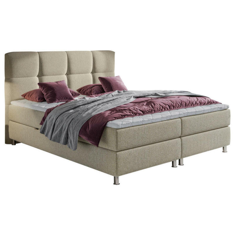 Boxbett 140/200 cm in Beige